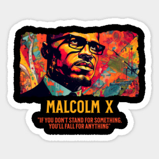 Malcolm X, Black History, Comic Style Magnet