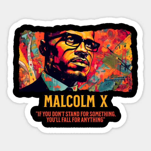 Malcolm X, Black History, Comic Style Magnet by UrbanLifeApparel