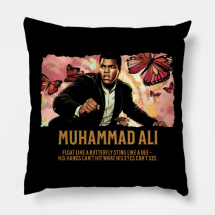 Muhammad Ali, black History, comic Style Pillow