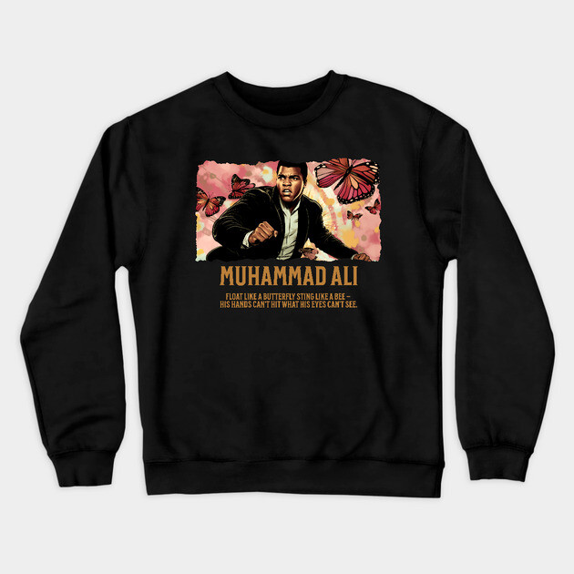 Muhammad Ali, black History, comic Style Crewneck Sweatshirt by UrbanLifeApparel
