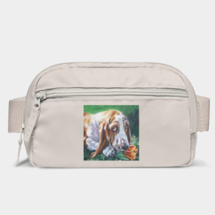 Basset Hound Fine Art Painting Bag