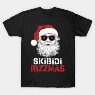 Skibidi Rizzmas Christmas Rizz Santa Claus Charisma Kid Cool T-Shirt