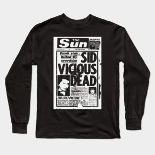 Daily news of sid vicious death Long Sleeve T-Shirt