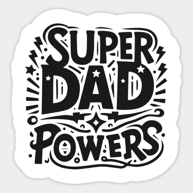 Super Dad Powers Magnet by Frank Ring