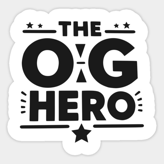 The OG Hero Sticker by Frank Ring