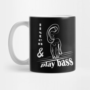 listen and play Bass Guitar Player Music Gift Mug
