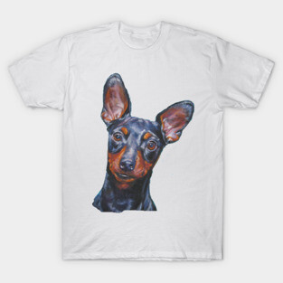 Miniature Pinscher Fine Art Painting T-Shirt