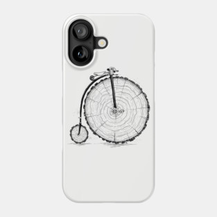 wooden bicycle Phone Case