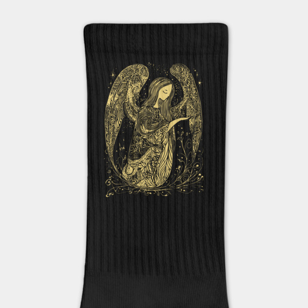 Lonely Angel at Night - Neo Folk Boho Style by TuncGK