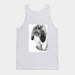 Bunny rabbit Drawing Tank Top