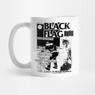 Black Flag / Subhumans / Red Cross / Angry Samoans Mug