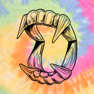 Show Me Your Teeth | Joke Shop Fangs in black T-Shirt