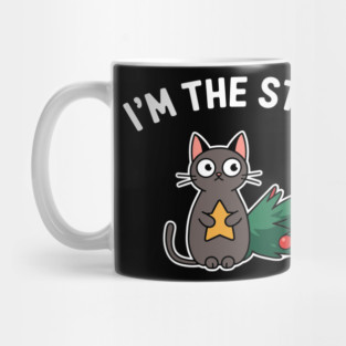 I'm The Star Sarcastic Cat Christmas Mischief Mug