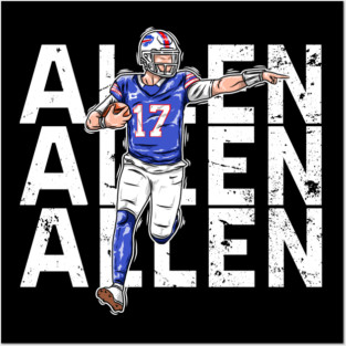 For Josh Allen Lovers!! Cartoon Style!! Posters and Art