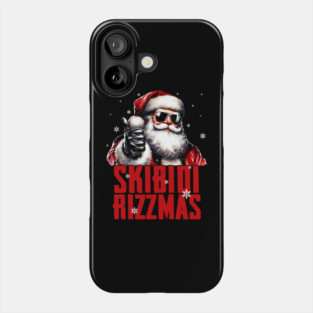 skibidi rizzmas santa funny vintage style Phone Case