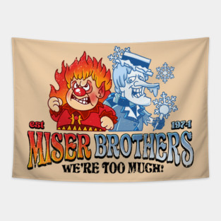 Miser Brothers Christmas We're Too Much Tapestry
