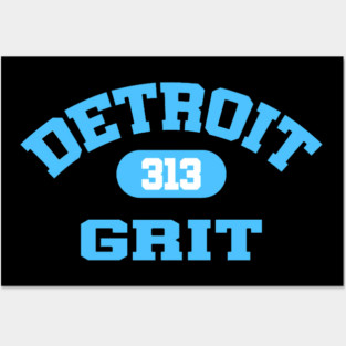 ‘313 GRIT’ Detroit Lions Merch Posters and Art