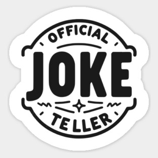 Official Joke Teller Sticker