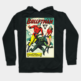 Vintage Comic Book Cover - Bulletman No. 7 Hoodie