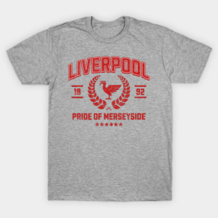 Pride of Merseyside Liverpool Vintage red T-Shirt
