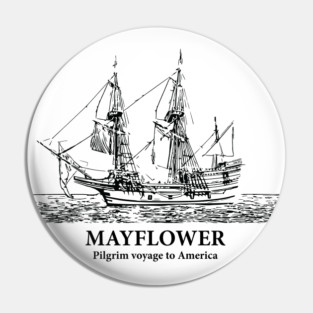 Mayflower Ship Pin