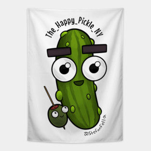 Happy Pickle Buddy Tapestry