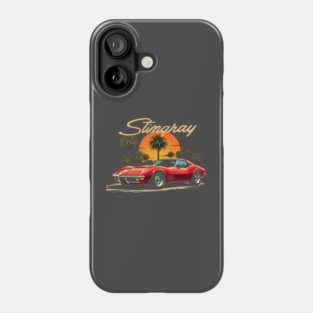 Retro Sunset Corvette C3 Phone Case