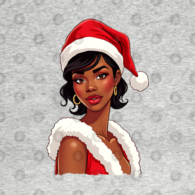 African American Woman Santa, Black Mrs Santa Claus by UrbanLifeApparel