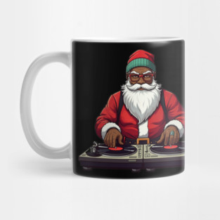 DJ Santa, African American Santa, Black Santa Mug