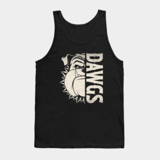 Bulldogs Love Animals Bulldog Distressed Name Pride Tank Top