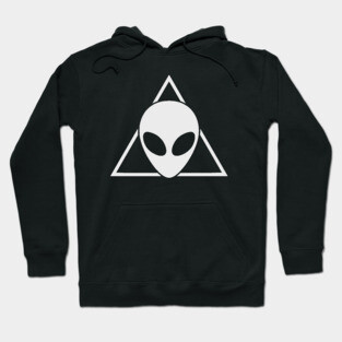 Space Alien Head Triangle Hoodie