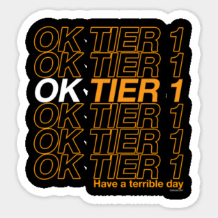 OK Tier 1 Retro Swagazon Sticker