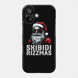 Skibidi Rizzmas Christmas Rizz Santa Claus Charisma Kid Cool Phone Case