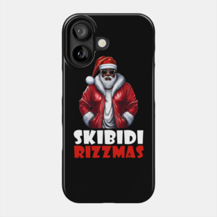 Skibidi Rizzmas Christmas Rizz Santa Claus Charisma Kid Xmas Phone Case
