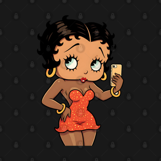 Black Betty Boop Selfie by UrbanLifeApparel