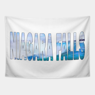 NIAGARA FALLS - Ontario Canada Perfect Day Winter Ice Tapestry