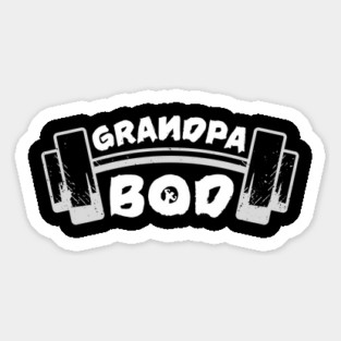 Grandpa Bod Weightlifter Grandfather Magnet