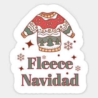 Fleece Navidad Sticker
