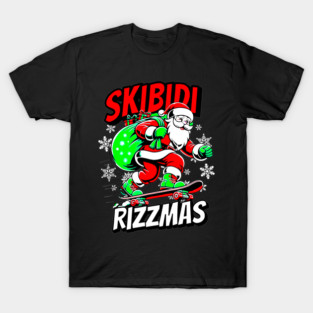 Skibidi Rizzmas Merry Christmas Women Men Kids T-Shirt