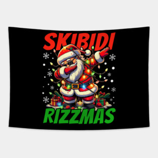 Skibidi Rizzmas Tapestry