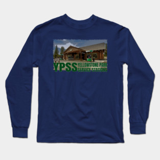 YPSS - Fishing Bridge - Yellowstone Park Service Stations Long Sleeve T-Shirt