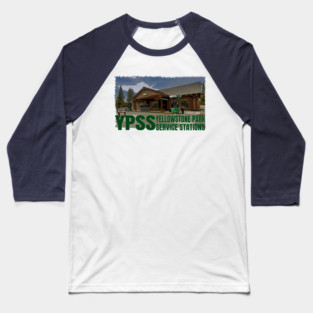 YPSS - Fishing Bridge - Yellowstone Park Service Stations Baseball T-Shirt