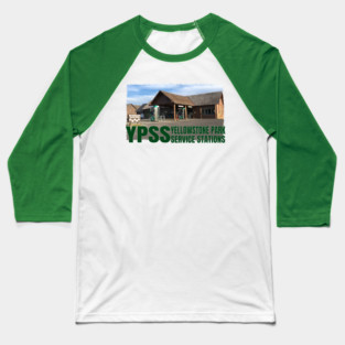 YPSS - Old Faithful Lower Station - Yellowstone Park Service Stations Baseball T-Shirt