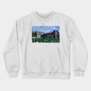 YPSS - Old Faithful Upper Station - Yellowstone Park Service Stations Crewneck Sweatshirt