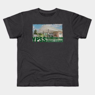 YPSS - Tower - Yellowstone Park Service Stations Kids T-Shirt
