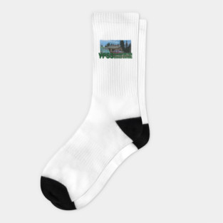 YPSS - West Thumb - Yellowstone Park Service Stations Socks