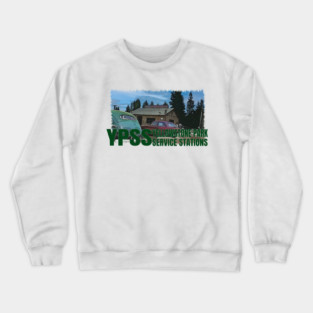 YPSS - West Thumb - Yellowstone Park Service Stations Crewneck Sweatshirt