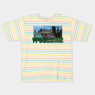 YPSS - West Thumb - Yellowstone Park Service Stations Kids T-Shirt