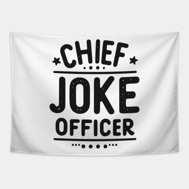 Chief Joke Officer Tapestry by Frank Ring