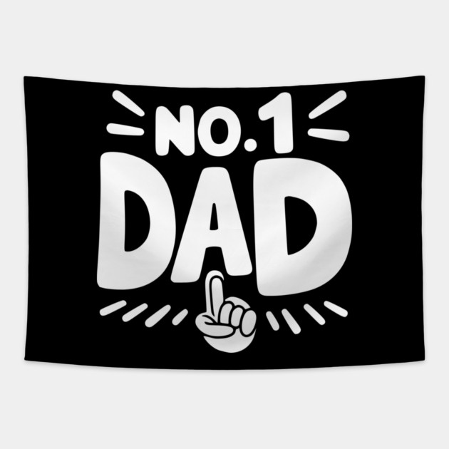 No 1 Dad Tapestry by Frank Ring